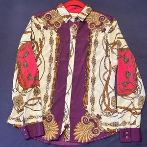 New York & Company Button Up Dress Shirt, Size Small